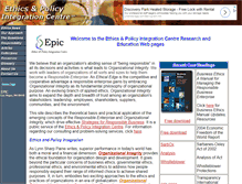 Tablet Screenshot of ethicaledge.com